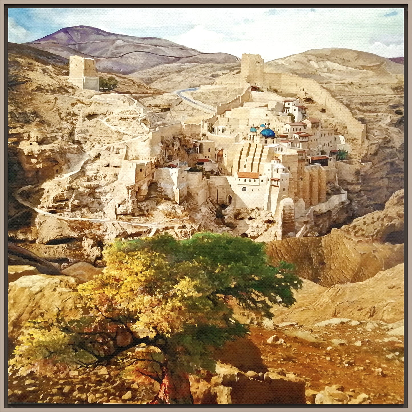 מנזר מרסאבא ממזרח ואדי קדרון