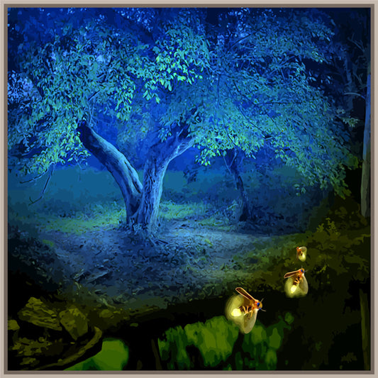 ירח כחול - Artifactor Studio - "Blue moon", Oil Reproduction