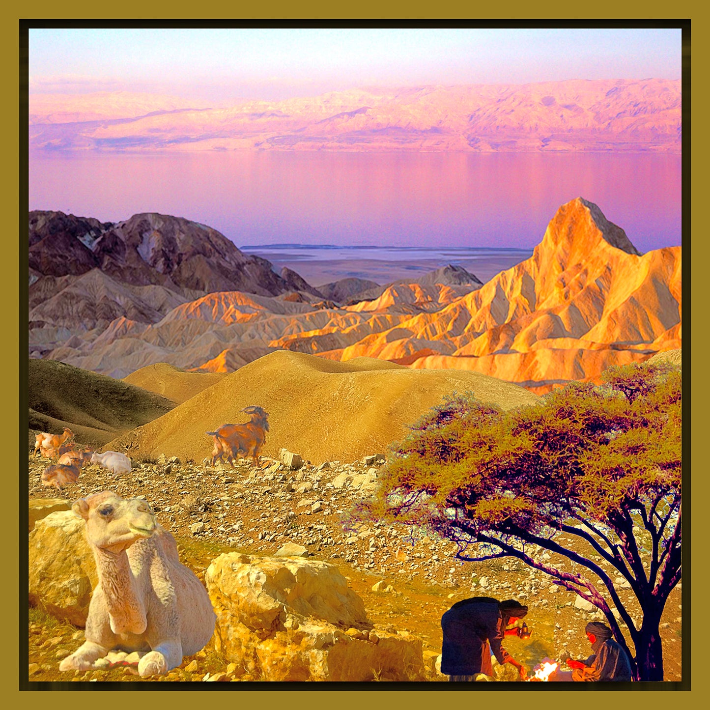 שקיעה מעל ים המלח (אוסף לאורך שבר הסורי-אפריקאי)